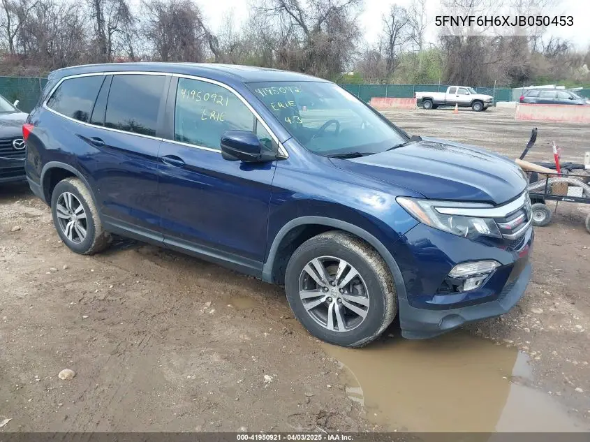 2018 Honda Pilot Ex-L VIN: 5FNYF6H6XJB050453 Lot: 41950921