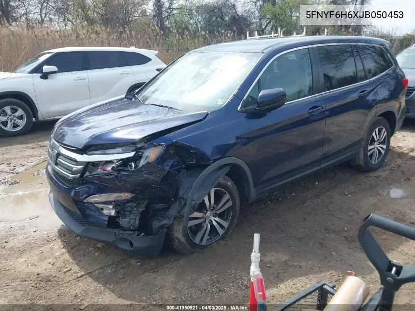 2018 Honda Pilot Ex-L VIN: 5FNYF6H6XJB050453 Lot: 41950921