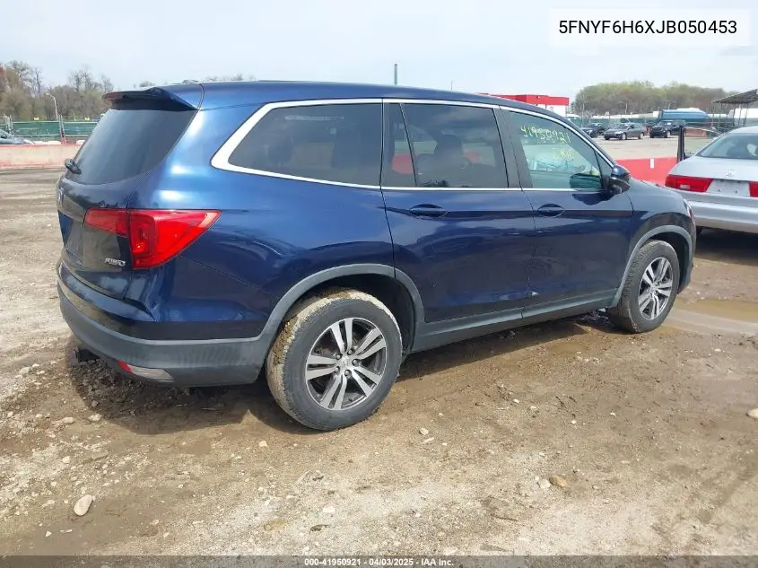 2018 Honda Pilot Ex-L VIN: 5FNYF6H6XJB050453 Lot: 41950921