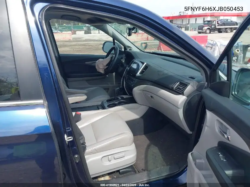 2018 Honda Pilot Ex-L VIN: 5FNYF6H6XJB050453 Lot: 41950921