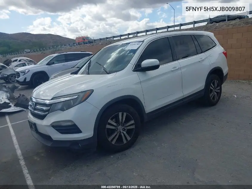 2018 Honda Pilot Ex-L VIN: 5FNYF5H5XJB009807 Lot: 42250789
