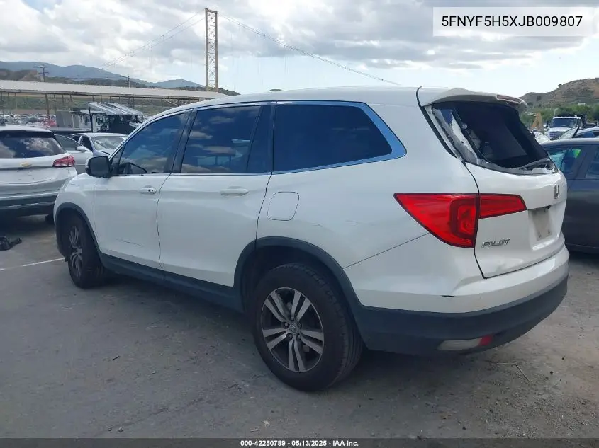 2018 Honda Pilot Ex-L VIN: 5FNYF5H5XJB009807 Lot: 42250789