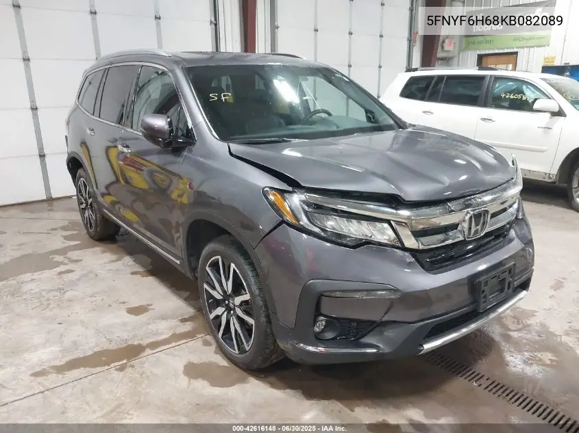 2019 Honda Pilot Touring VIN: 5FNYF6H68KB082089 Lot: 42616148