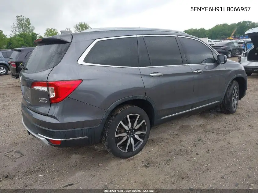 2020 Honda Pilot Awd Touring 8 Passenger VIN: 5FNYF6H91LB066957 Lot: 42247430