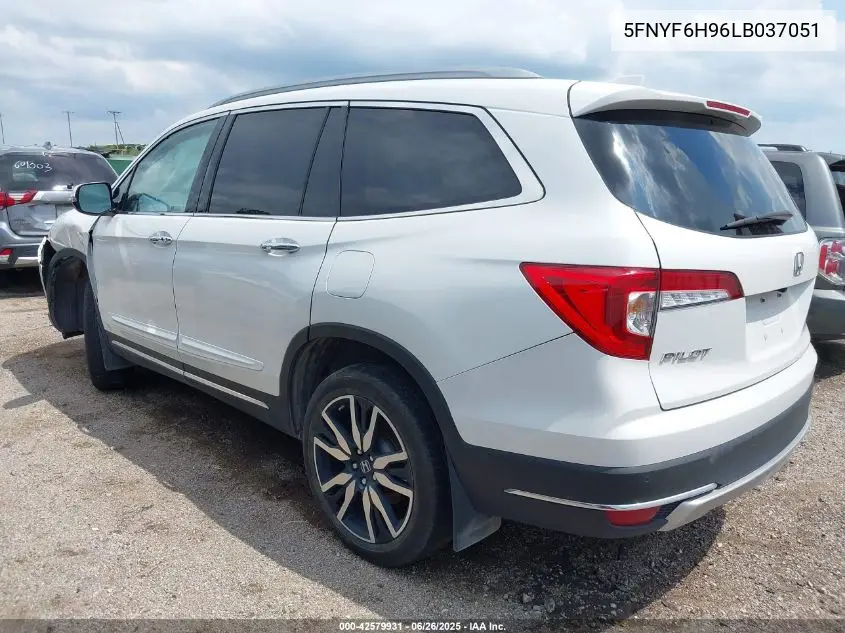 2020 Honda Pilot Awd Touring 8 Passenger VIN: 5FNYF6H96LB037051 Lot: 42579931