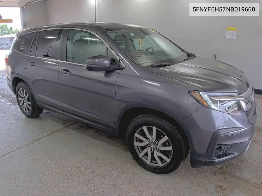 2022 Honda Pilot Exl VIN: 5FNYF6H57NB019660 Lot: 42611787