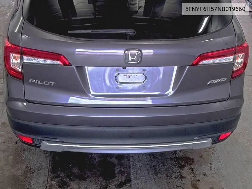 2022 Honda Pilot Exl VIN: 5FNYF6H57NB019660 Lot: 42611787