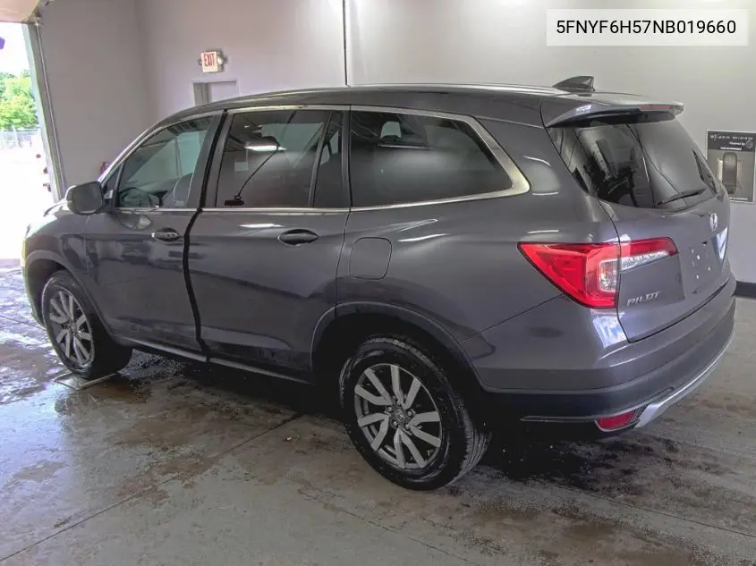 2022 Honda Pilot Exl VIN: 5FNYF6H57NB019660 Lot: 42611787