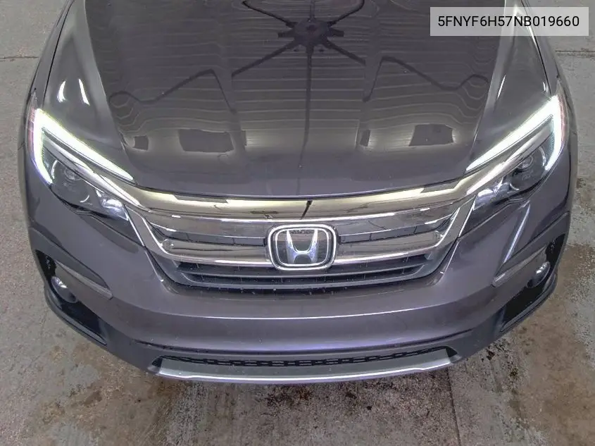2022 Honda Pilot Exl VIN: 5FNYF6H57NB019660 Lot: 42611787