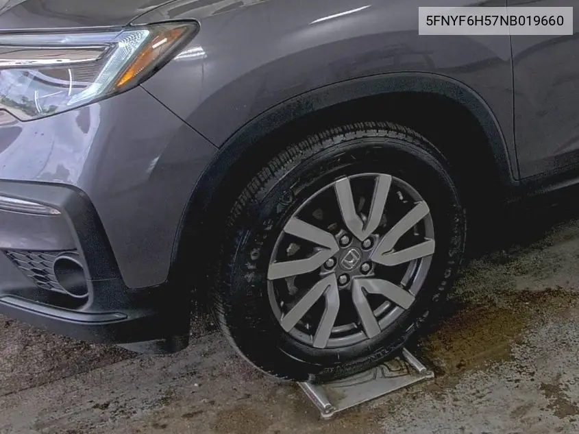 2022 Honda Pilot Exl VIN: 5FNYF6H57NB019660 Lot: 42611787