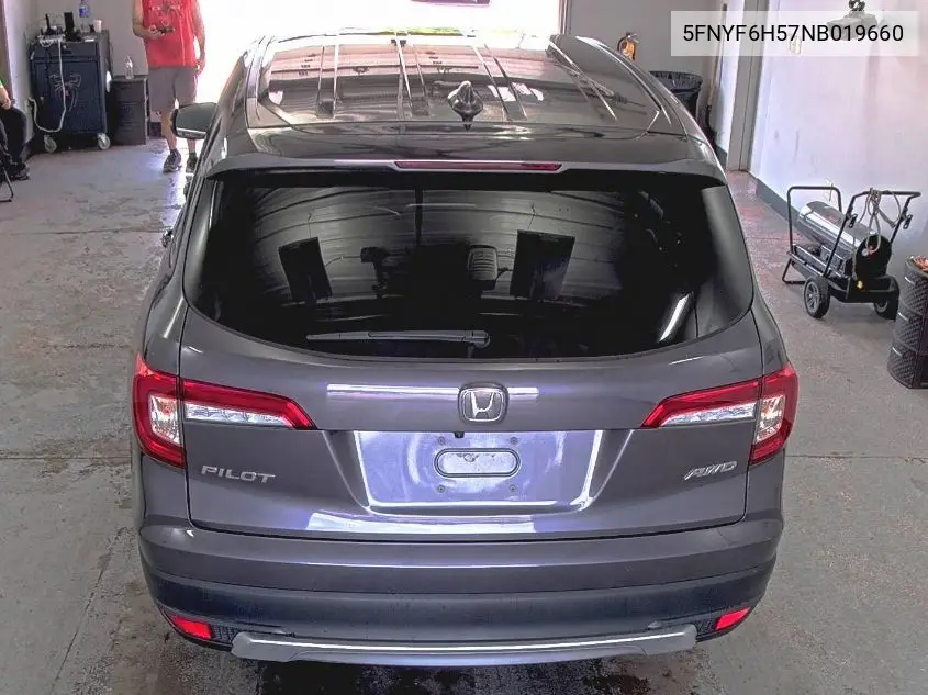 2022 Honda Pilot Exl VIN: 5FNYF6H57NB019660 Lot: 42611787