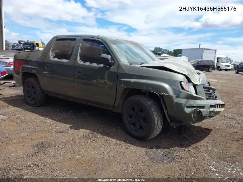 2HJYK16436H565176 2006 Honda Ridgeline Rts