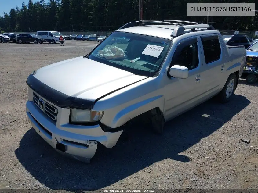 2HJYK16576H538166 2006 Honda Ridgeline Rtl