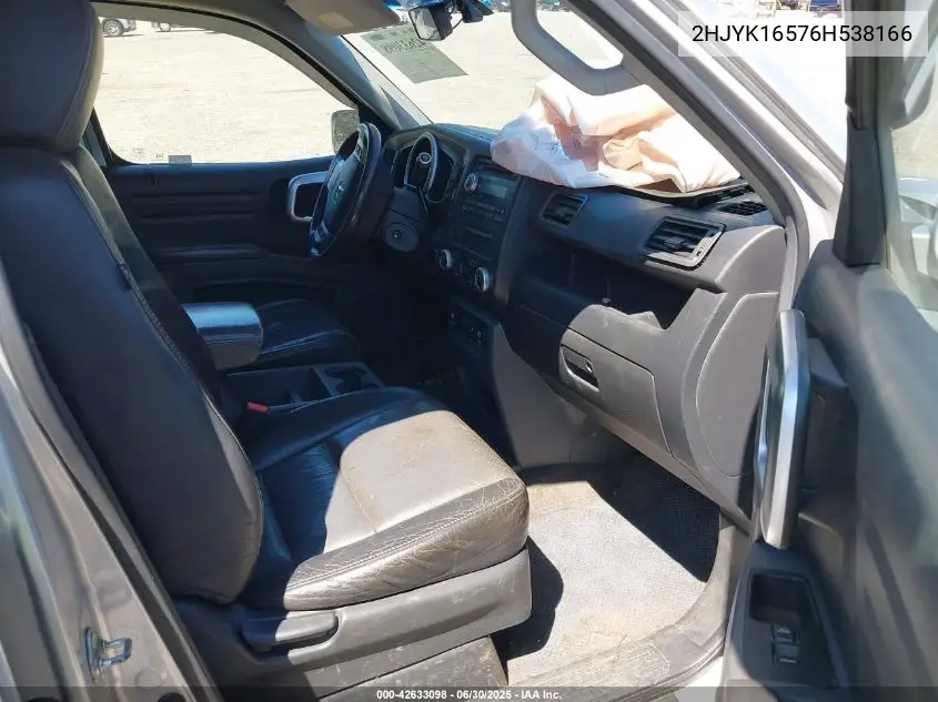 2HJYK16576H538166 2006 Honda Ridgeline Rtl