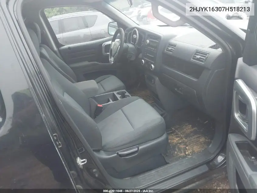 2007 Honda Ridgeline Rtx VIN: 2HJYK16307H518213 Lot: 42611046