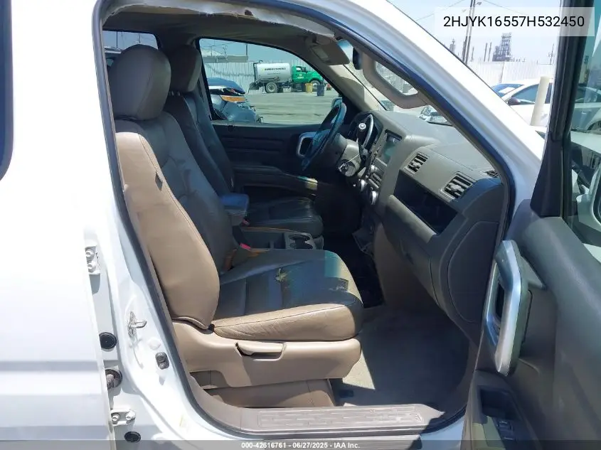 2007 Honda Ridgeline Rtl VIN: 2HJYK16557H532450 Lot: 42616761