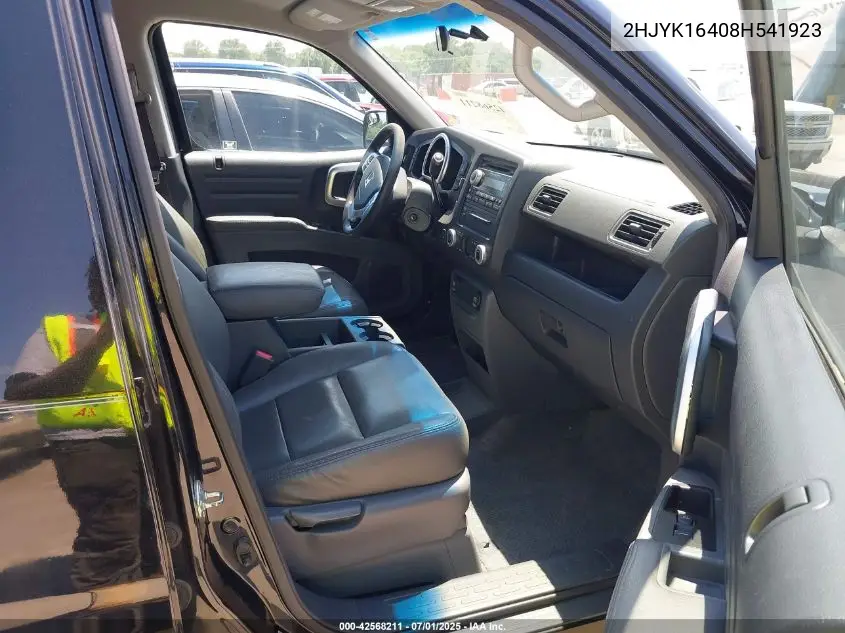 2008 Honda Ridgeline Rts VIN: 2HJYK16408H541923 Lot: 42568211