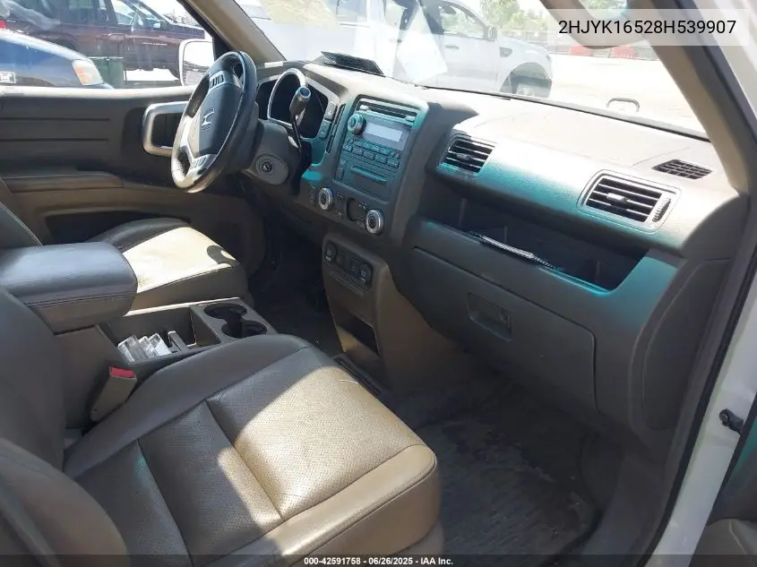 2008 Honda Ridgeline Rtl VIN: 2HJYK16528H539907 Lot: 42591758