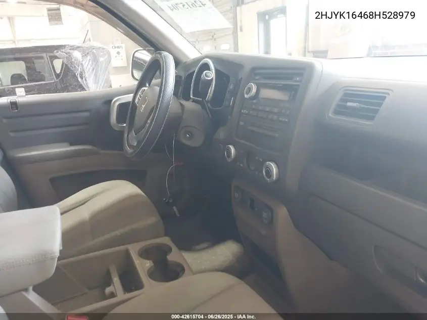 2008 Honda Ridgeline Rts VIN: 2HJYK16468H528979 Lot: 42615704