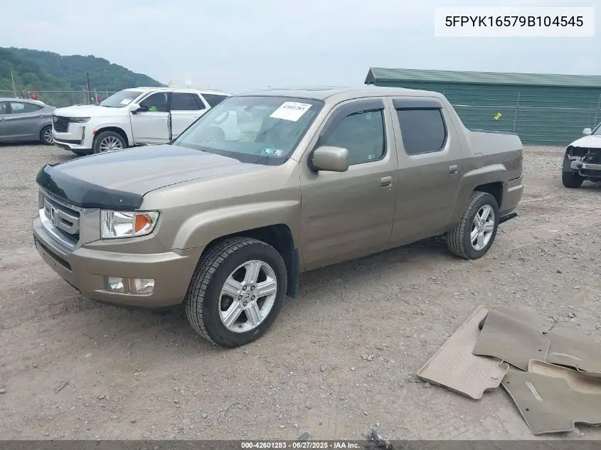 2009 Honda Ridgeline Rtl VIN: 5FPYK16579B104545 Lot: 42601283