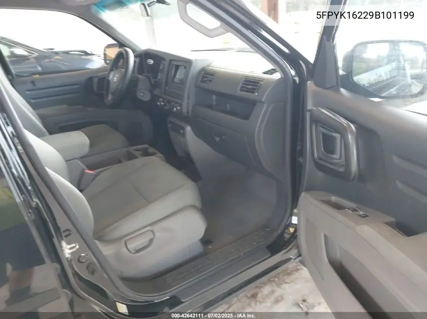 2009 Honda Ridgeline Rt VIN: 5FPYK16229B101199 Lot: 42642111