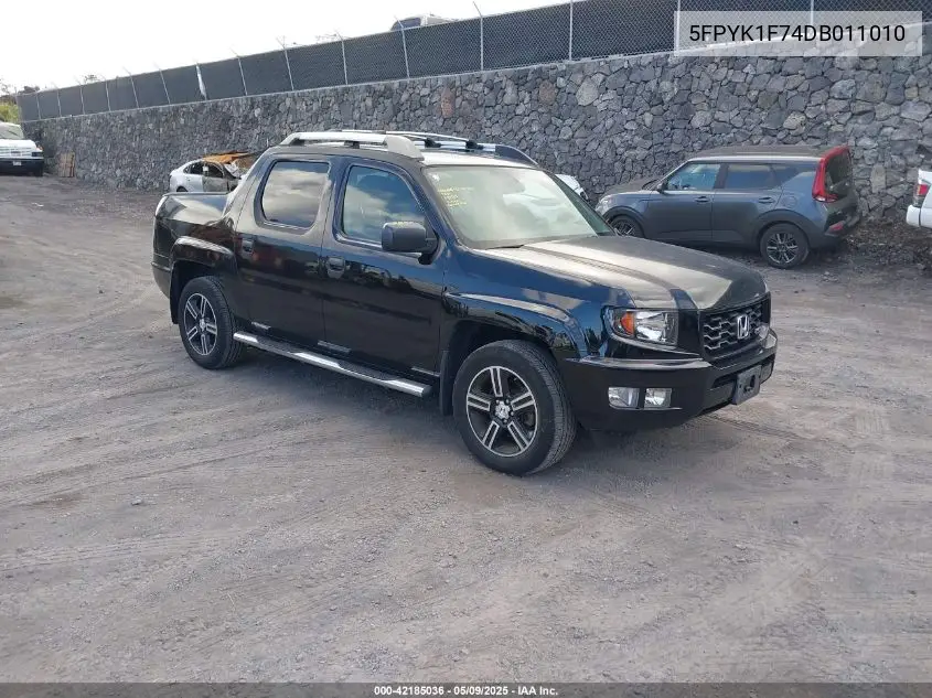 2013 Honda Ridgeline Sport VIN: 5FPYK1F74DB011010 Lot: 42185036