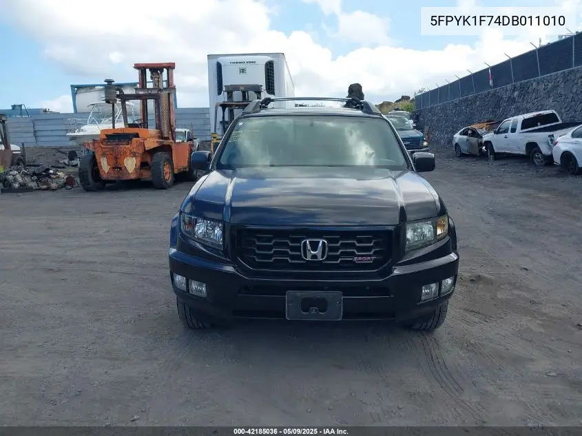 2013 Honda Ridgeline Sport VIN: 5FPYK1F74DB011010 Lot: 42185036