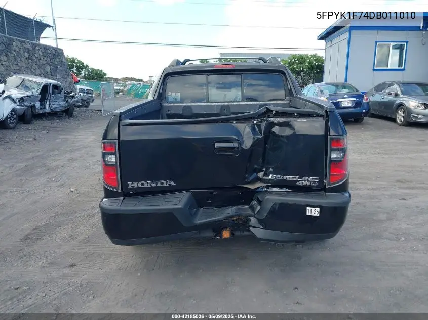 2013 Honda Ridgeline Sport VIN: 5FPYK1F74DB011010 Lot: 42185036