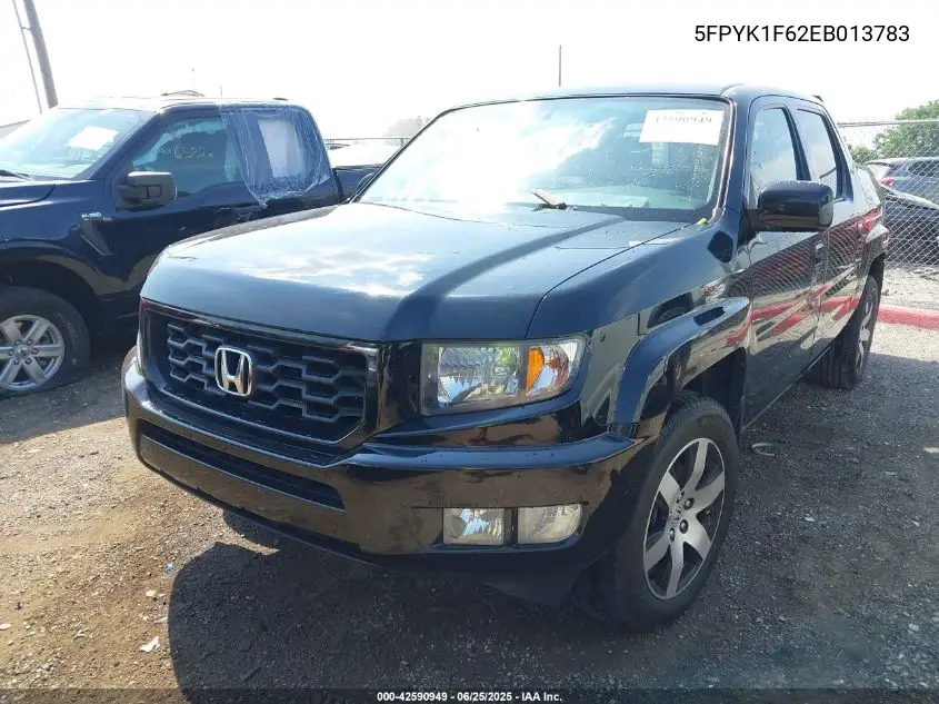 2014 Honda Ridgeline Se VIN: 5FPYK1F62EB013783 Lot: 42590949