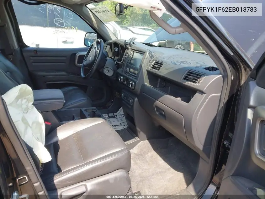 2014 Honda Ridgeline Se VIN: 5FPYK1F62EB013783 Lot: 42590949