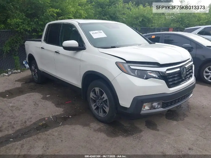 2019 Honda Ridgeline Rtl-E VIN: 5FPYK3F75KB013373 Lot: 42481300