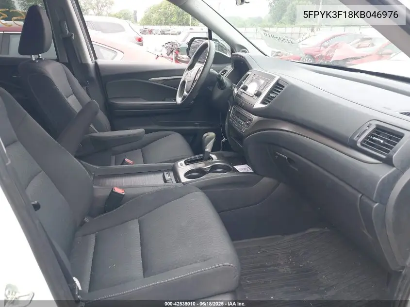 2019 Honda Ridgeline Sport VIN: 5FPYK3F18KB046976 Lot: 42535010