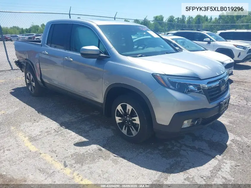 2020 Honda Ridgeline Awd Rtl VIN: 5FPYK3F5XLB019296 Lot: 42204290