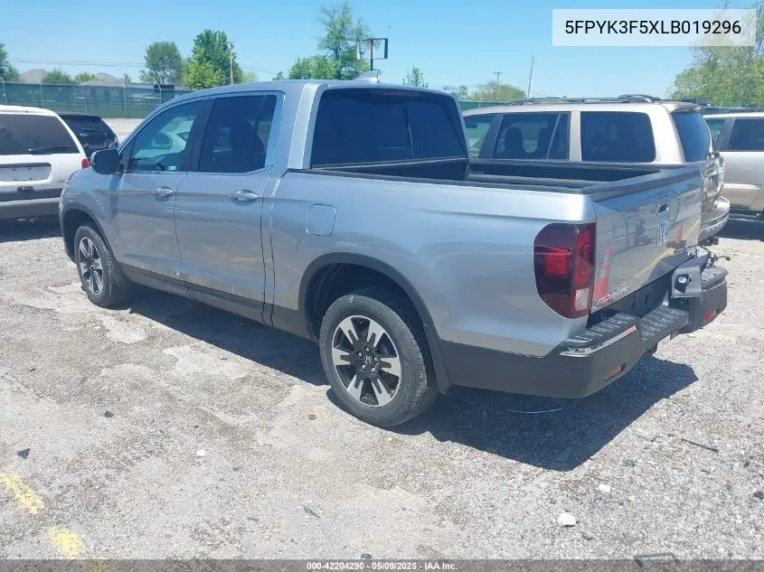 2020 Honda Ridgeline Awd Rtl VIN: 5FPYK3F5XLB019296 Lot: 42204290