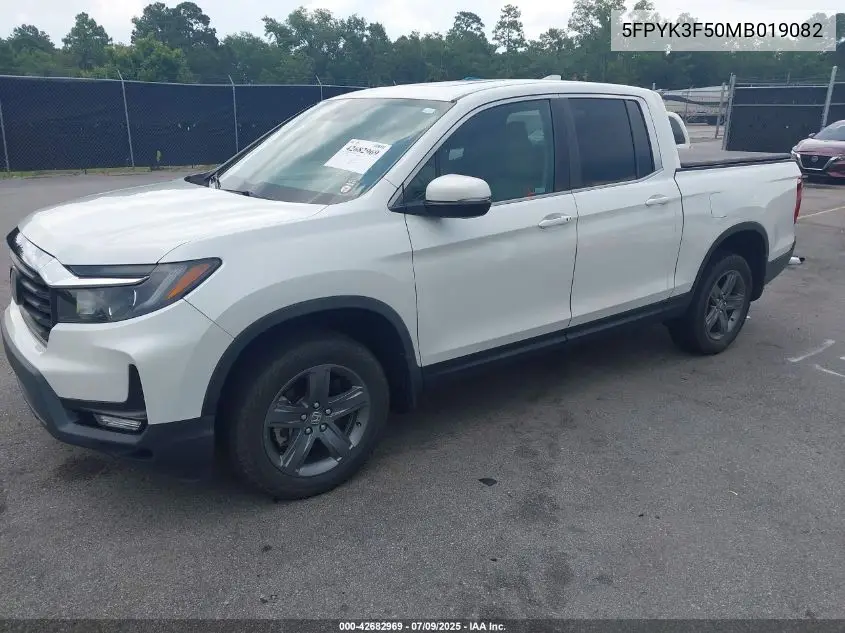 2021 Honda Ridgeline Awd Rtl VIN: 5FPYK3F50MB019082 Lot: 42682969