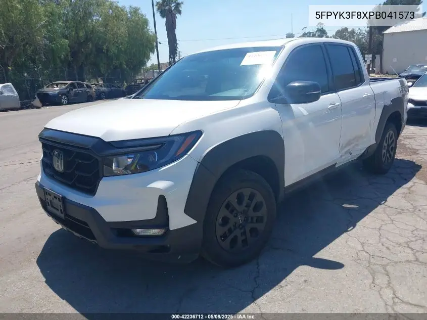 2023 Honda Ridgeline Black Edition VIN: 5FPYK3F8XPB041573 Lot: 42236712