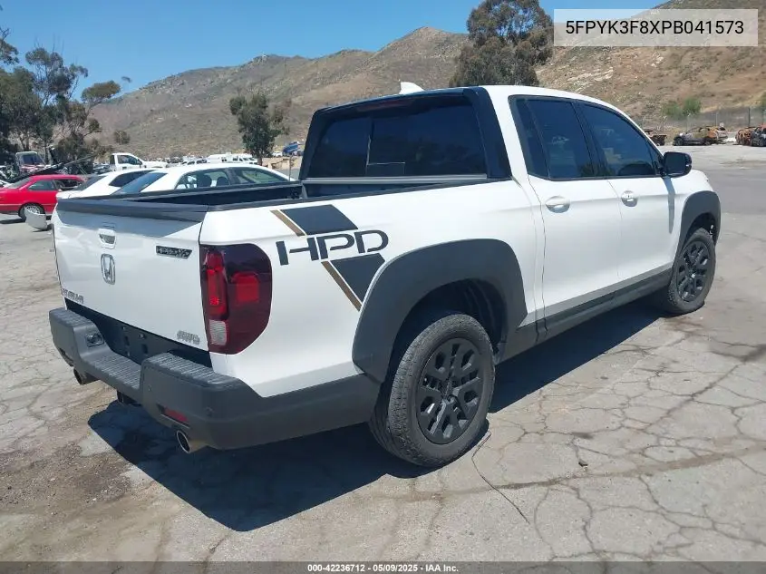 2023 Honda Ridgeline Black Edition VIN: 5FPYK3F8XPB041573 Lot: 42236712
