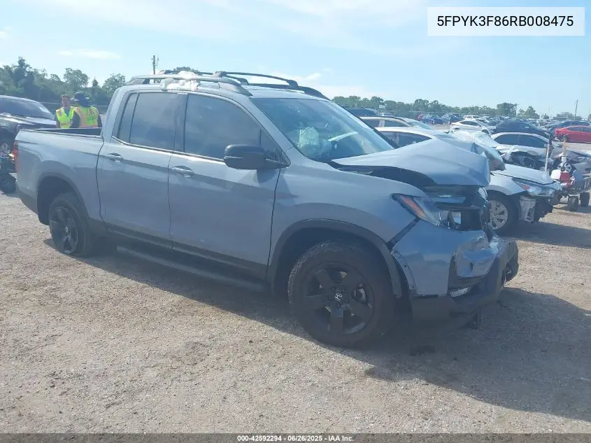 2024 Honda Ridgeline Black Edition VIN: 5FPYK3F86RB008475 Lot: 42592294