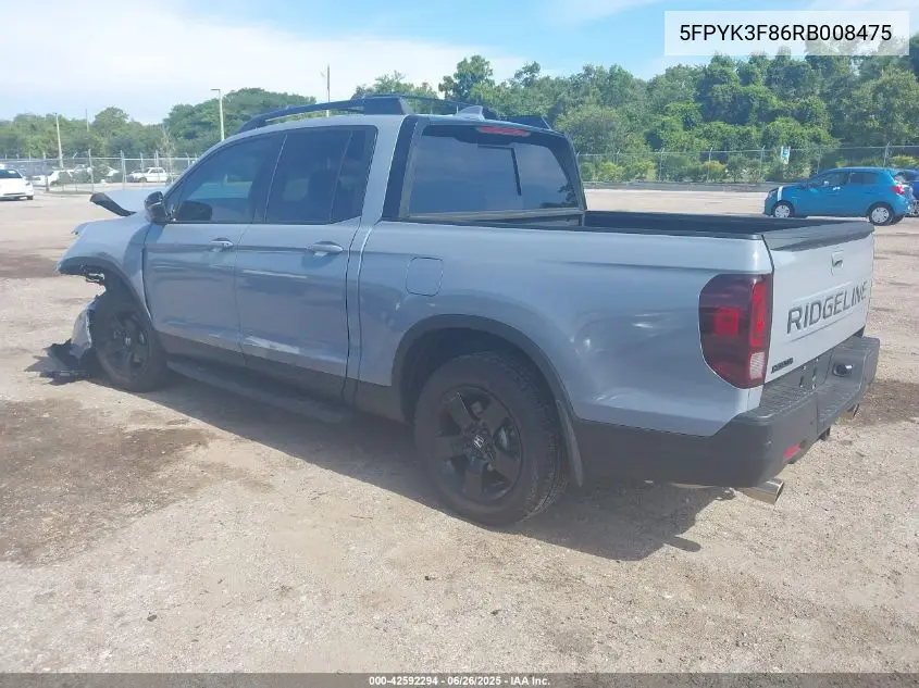2024 Honda Ridgeline Black Edition VIN: 5FPYK3F86RB008475 Lot: 42592294