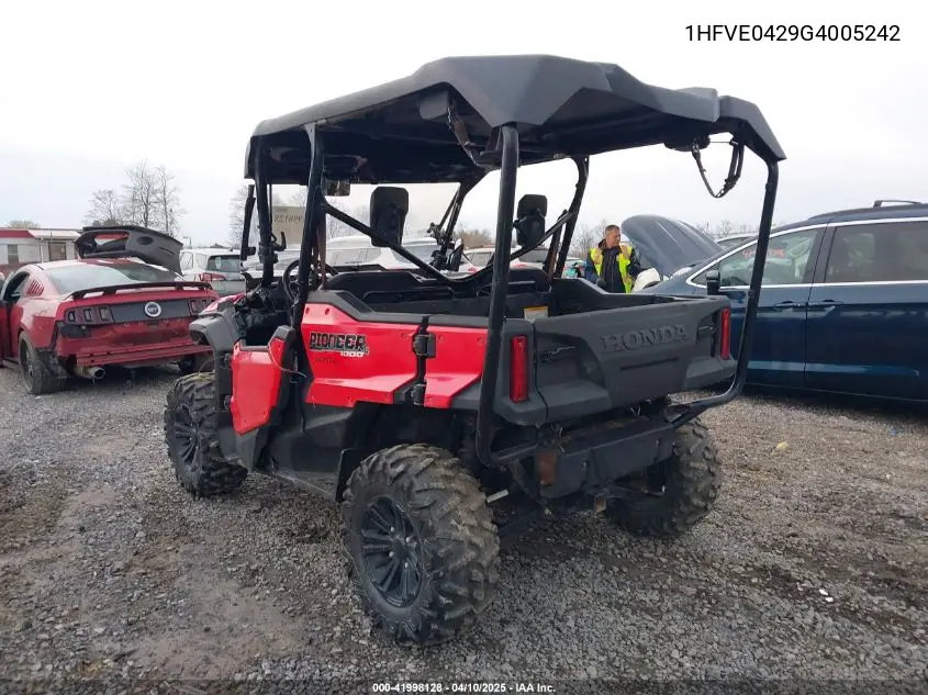 2016 Honda Sxs1000 M5 VIN: 1HFVE0429G4005242 Lot: 41998128