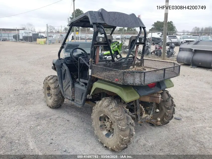 2017 Honda Sxs500 M VIN: 1HFVE0308H4200749 Lot: 41697763