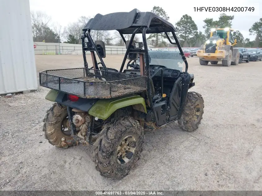 2017 Honda Sxs500 M VIN: 1HFVE0308H4200749 Lot: 41697763