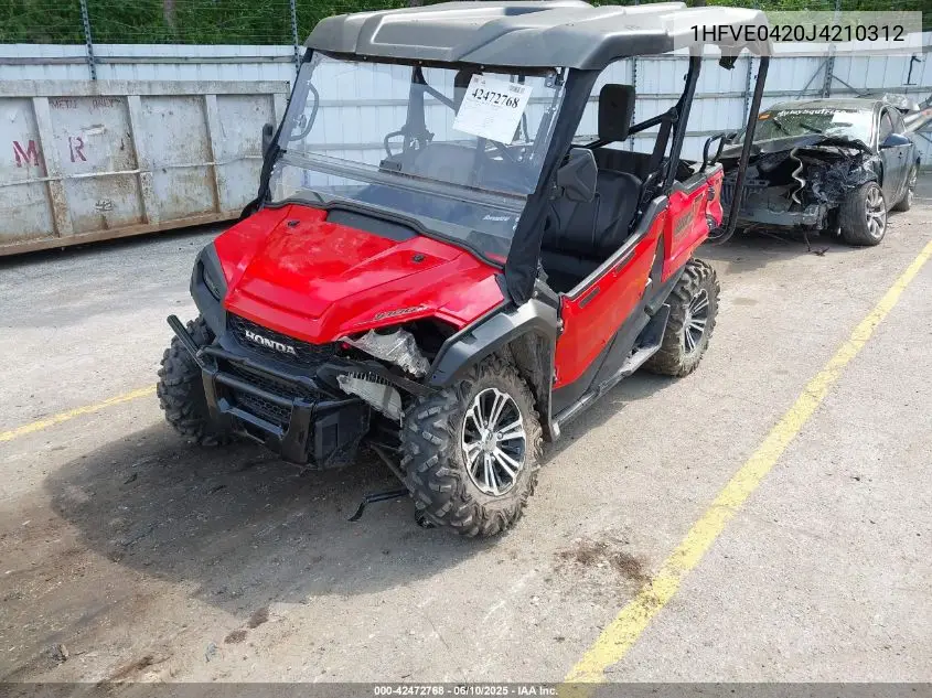 2018 Honda Sxs1000 M5 VIN: 1HFVE0420J4210312 Lot: 42472768