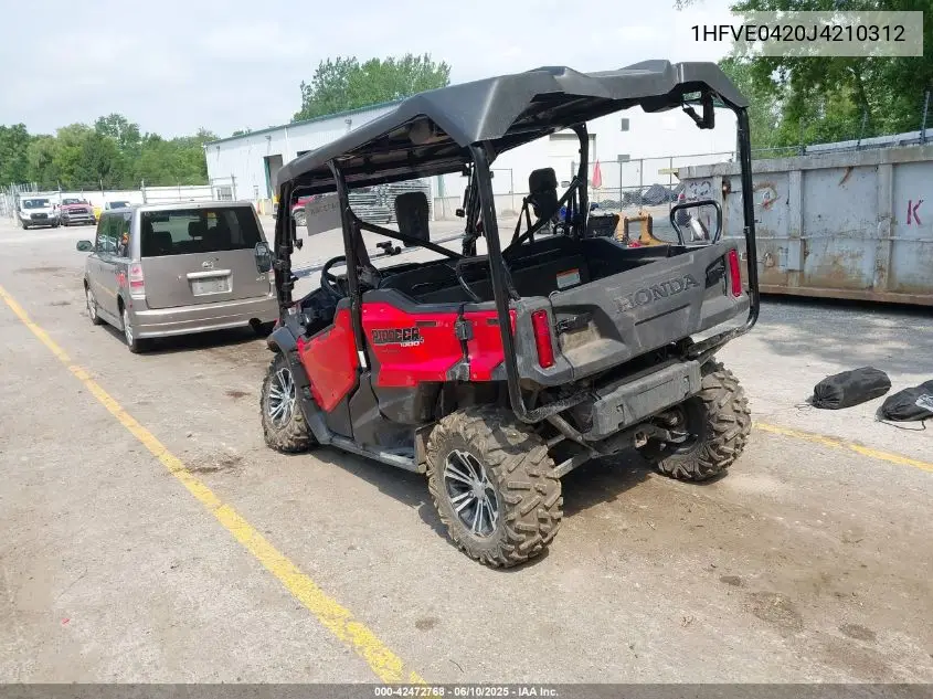 2018 Honda Sxs1000 M5 VIN: 1HFVE0420J4210312 Lot: 42472768