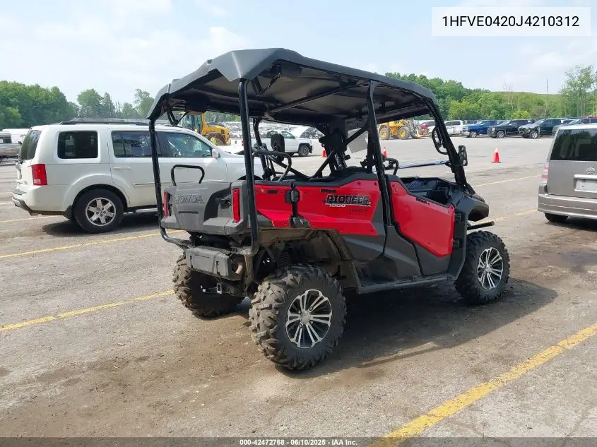 2018 Honda Sxs1000 M5 VIN: 1HFVE0420J4210312 Lot: 42472768