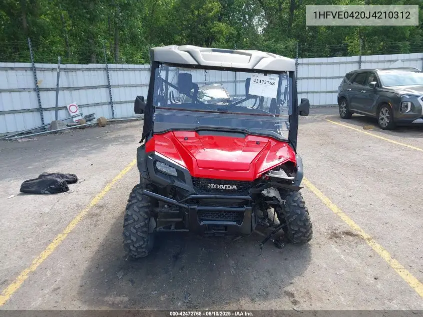 2018 Honda Sxs1000 M5 VIN: 1HFVE0420J4210312 Lot: 42472768