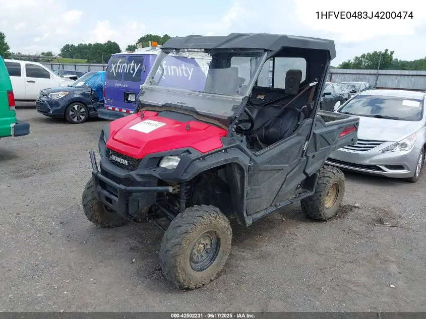 2018 Honda Sxs1000 M3 VIN: 1HFVE0483J4200474 Lot: 42502231