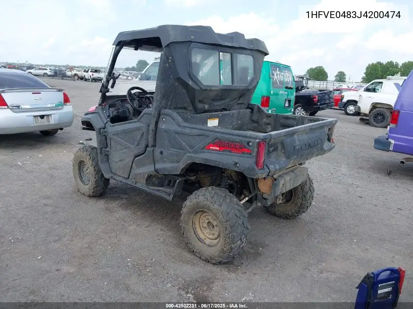 2018 Honda Sxs1000 M3 VIN: 1HFVE0483J4200474 Lot: 42502231