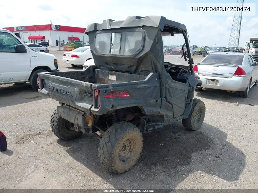 2018 Honda Sxs1000 M3 VIN: 1HFVE0483J4200474 Lot: 42502231