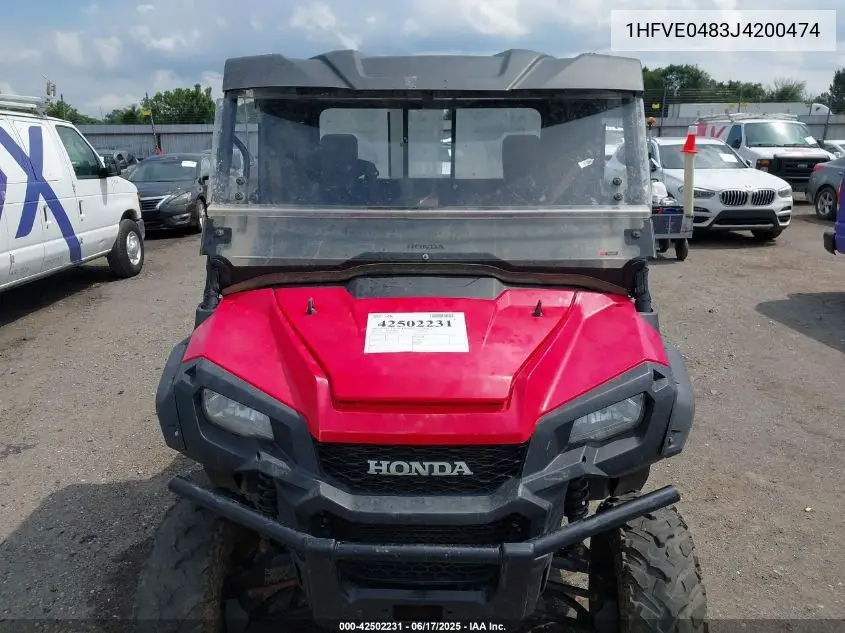 2018 Honda Sxs1000 M3 VIN: 1HFVE0483J4200474 Lot: 42502231